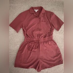 Athleta Avenue Collared Romper w/pockets  -Size XS